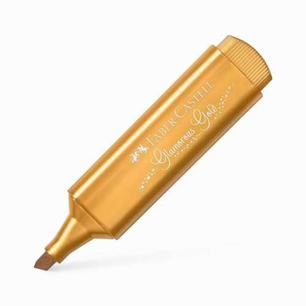 Faber Castell Fosforlu Kalem Metalik Altın