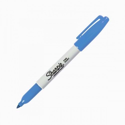 Sharpie Fine Permanent Markör Açık Mavi Yuvarlak Uç