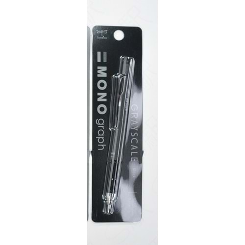 Tombow Pencil MONO Graph Mechanical Pencil 0.5mm GRAYSCALE Series [DPA-146C] - Siyah