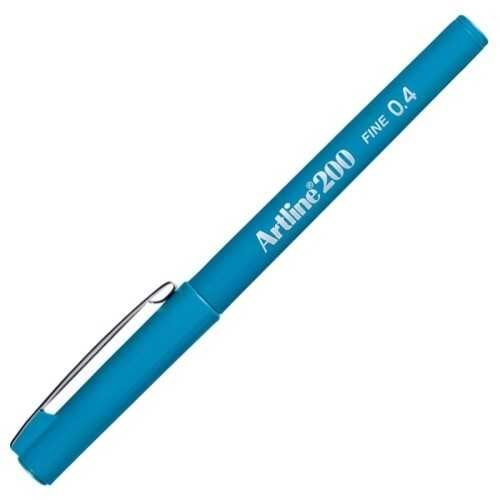 Artline 200 Fine Keçe Uçlu Yazı Kalemi 0.4mm Sky Blue