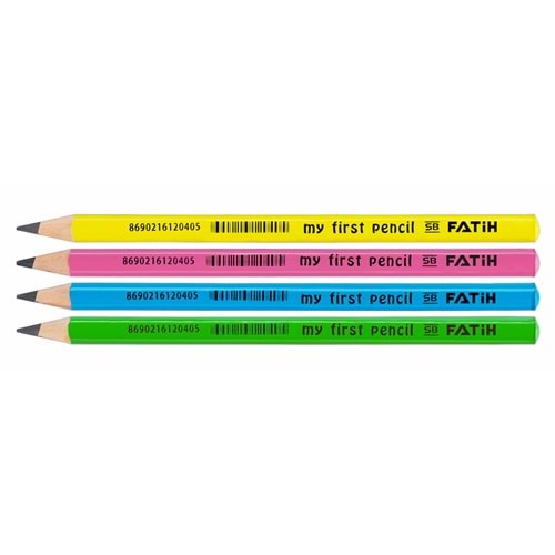 Fatih Başlangıç Kalemi Kurşun Kalem Üçgen Gövde Pastel Renkler