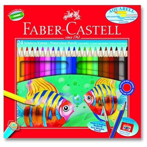 Faber Castell Aquarel Karton Kutu 24 lü Kurusuluboya