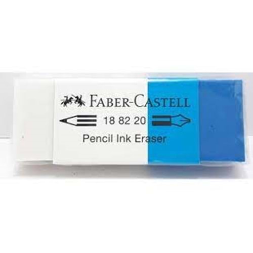 Faber Castell 188220 Mavi Beyaz Silgi