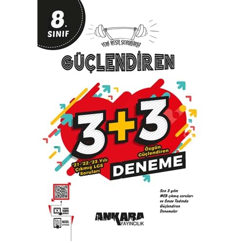 Ankara Güçlendiren 8. Sınıf Özgün Güçlendiren 3 + 3 Deneme Ankara Yayıncılık