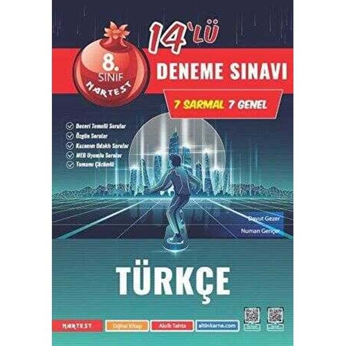 Nartest Yayınevi 8. Sınıf Türkçe 14 lü Deneme Sınavı